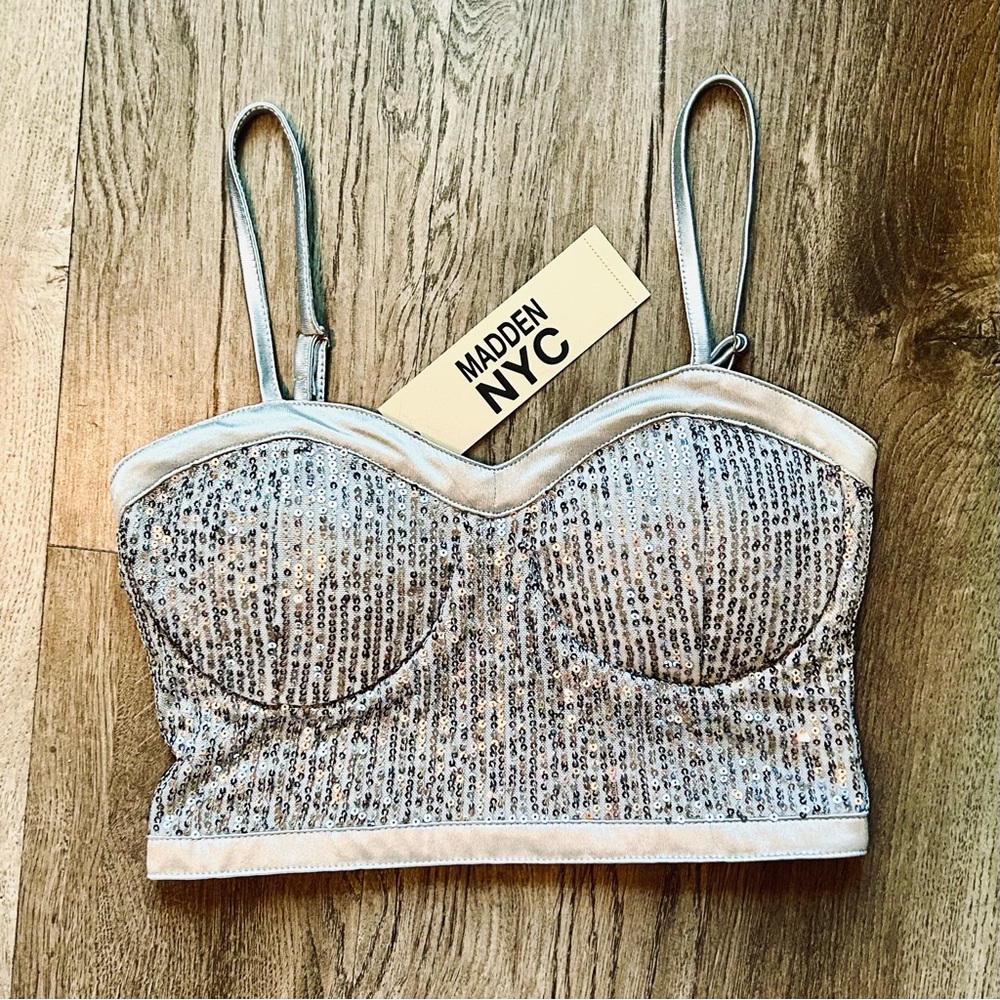 BOGO | Madden NYC Junior's Glitter Bra - XS
